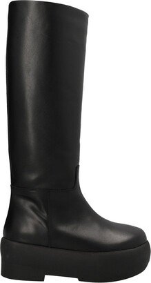 Round-Toe Chunky Knee-High Boots-AA