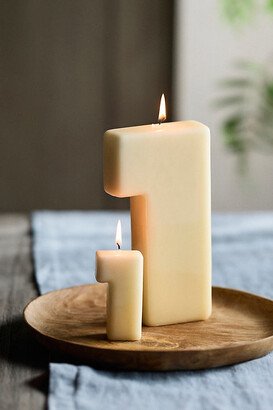 Hand-Dipped Number Candle, 1