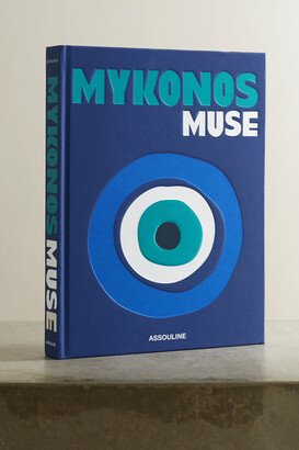 Mykonos Muse By Lizy Manola Hardcover Book - Blue