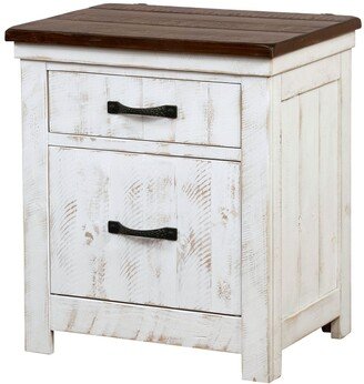 Willow Crest Distressed 3-Drawer Nightstand