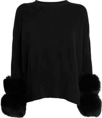 Izaak Azanei Fox-Cuff Sweater