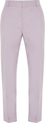 Wool-Blend Tapered-Trousers