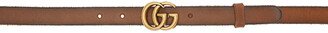 Brown Thin GG Marmont Belt