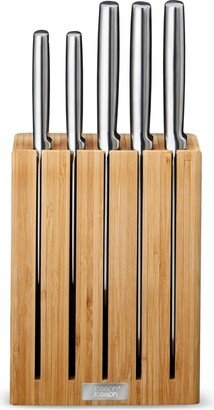 Elevate Steel Knives Bamboo 5-Piece Knife Block Set