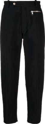 Cropped Tapered Trousers-AT