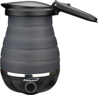 Dual Voltage 3.3 Cup Collapsible Travel Kettle in Black