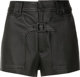 Frida leather shorts