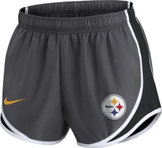 Women's Dri-FIT Logo Tempo (NFL Pittsburgh Steelers) Shorts in Grey