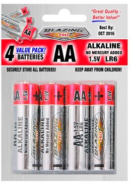 Aa Batteries, 4 Pack