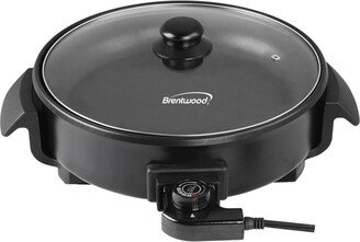 Brentwood 12 Round Non-Stick Electric Skillet with Vented Glass Lid