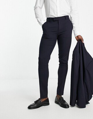 skinny suit pants in navy