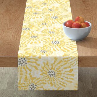 Table Runners: Chandelier Florals - Yellow Table Runner, 108X16, Yellow