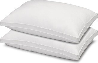 Ella Jayne Gusseted Soft Plush Down Alternative Stomach Sleeper Pillow, Set of 2