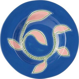 Laetitia Rouget Blue & Pink Susanna Dinner Plate