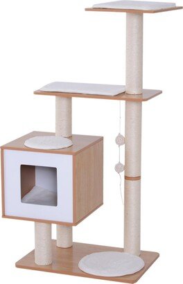 47 Cat Climbing Tree Tower Condo Furniture Scratching Post Play House