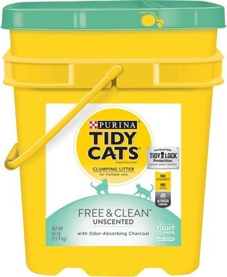 Purina Tidy Cats Free & Clean Unscented Multi-Cat Clumping Litter