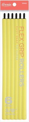 Annie International Flex Grip Yellow Rollers - 6ct