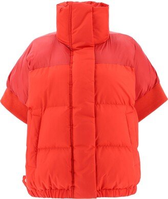 Short-Sleeved Puffer Down Jacket