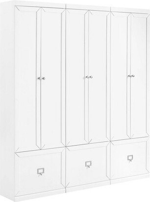 3pc Harper Entryway Pantry Closets White