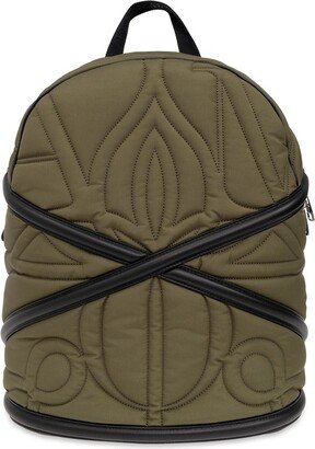 Quilted Zipped Backpack