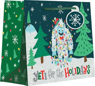 Jillson & Roberts Medium Tote Yeti for the Holidays Multicolor