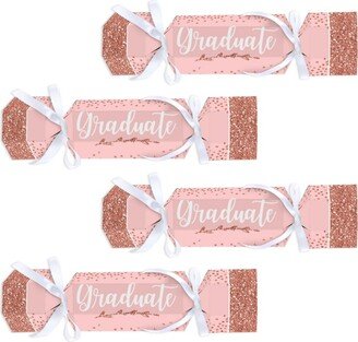 Big Dot Of Happiness Rose Gold Grad - No Snap Graduation Party Table Favors - Diy Cracker Boxes 12 Ct