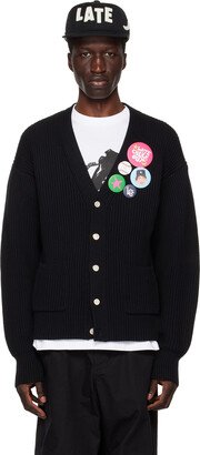 Late Checkout Black Pin Cardigan