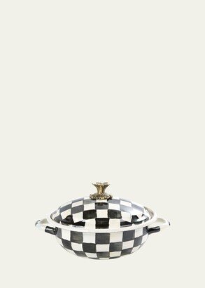 Courtly Check 2.5-Quart Enamel Casserbole