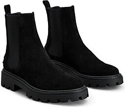 Women's Pull On Lug Chelsea Boots