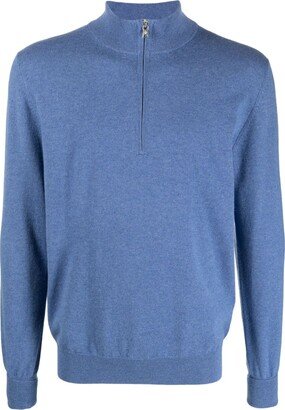 Half-Zip Cashmere Jumper-AD