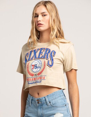 Icer Brands PHILLY 76ERS Womens Crop Tee