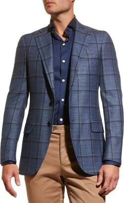 Men's Windowpane Sport Coat