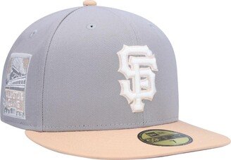 Men's Gray, Peach San Francisco Giants 2007 Mlb All-Star Game Purple Undervisor 59FIFTY Fitted Hat - Gray, Peach