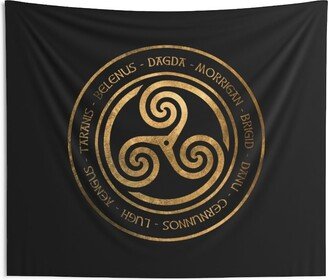 Celtic Gods Ancient & Goddesses Triskelion Symbol Indoor Wall Tapestry 60