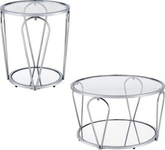 2pc Kuut Glam Coffee Table Set - HOMES: Inside + Out