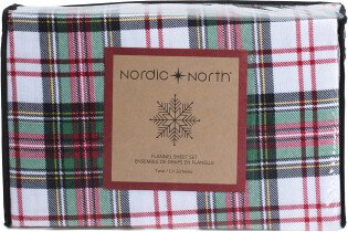 TJMAXX Tartan Plaid Flannel Sheet Set