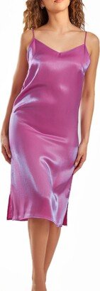 Women's Skyler Irredesant Satin Dress with Adjustable Straps