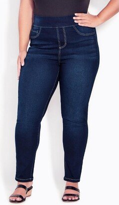 Women's Plus Size Hi Rise Jegging Dark Wash - average - 16W