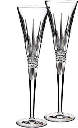 Lismore Diamond Toasting Flute Set, 2 Piece