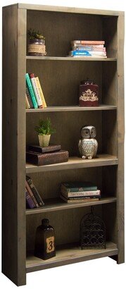 Carbon Loft 72-inch 5-shelf Fully Assembled Barnwood Bookshelf