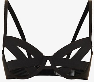 Womens Black Emilia Underwired bra