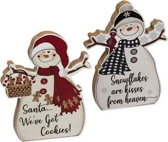 We've Got Cookies Chunky Snowman 2 Asstd. - H - 6.00 in. W - 0.75 in. L - 5.00 in.