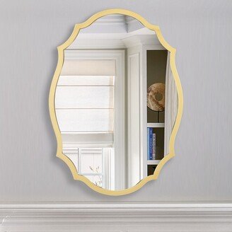 25-inch Gold Irregular Framed Handmade Decorative Wall Mirror - 1in. D x 20 in. W x 28 in. H