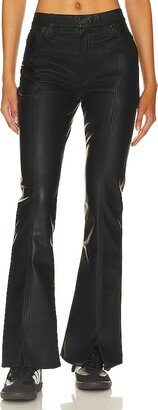 Barbara Faux Leather High Rise Flare