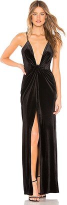 Aurora Deep V Maxi Dress