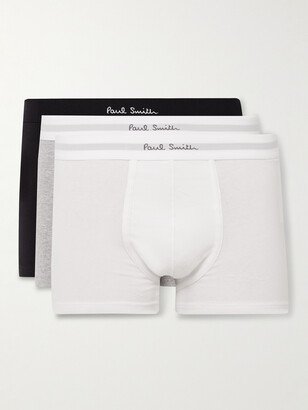 Three-Pack Stretch Organic Cotton-Jersey Boxer Briefs-AA