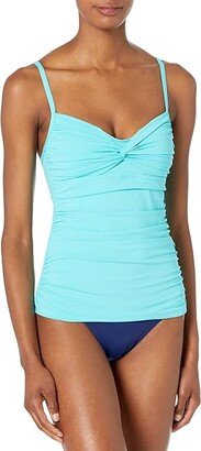 Let's Get Twisted Tankini Top (Belize) Women's Clothing