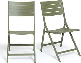 La Redoute Interieurs Set Of 2 Zapy Aluminium Chairs