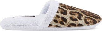 Leopard-Print Terry Slippers-AB