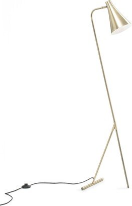 Jameson Adjustable Reading Floor Lamp With Antique Brass Finish